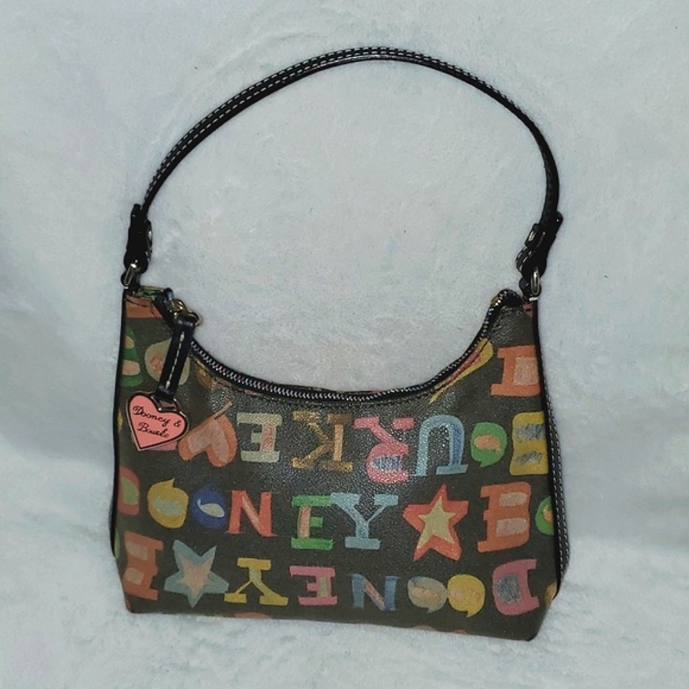 Dooney & Bourke Vintage Y2K Scribble Logo Mini Shoulder Bag